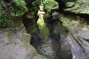 Devil's Punchbowl at Hocking Hills State Park in Ohio