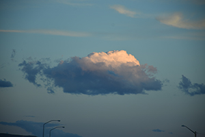 Interesting cloud formation in the skies of Utah